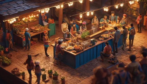 medieval market,tavern,marketplace,hippy market,the market,vendors,beach bar,fruit market,market stall,liquor bar,spice market,drinking establishment,izakaya,wine tavern,market,beer garden,vegetable market,rosa cantina,3d render,merchant,Photography,General,Commercial