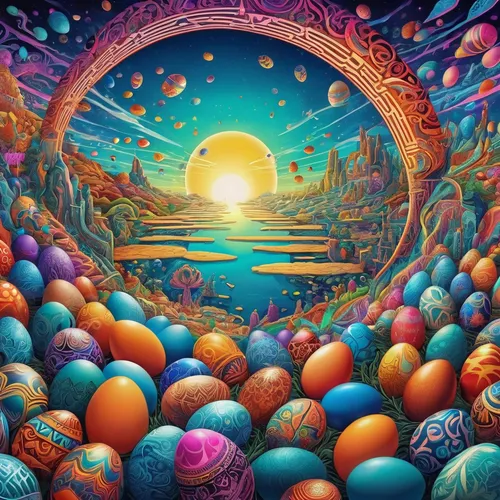 easter background,colorful eggs,painting easter egg,easter-colors,easter theme,easter eggs,colored eggs,candy eggs,broken eggs,painted eggs,easter egg sorbian,easter easter egg,children's background,psychedelic art,spheres,easter egg,background image,art background,world digital painting,painting eggs,Illustration,Realistic Fantasy,Realistic Fantasy 39