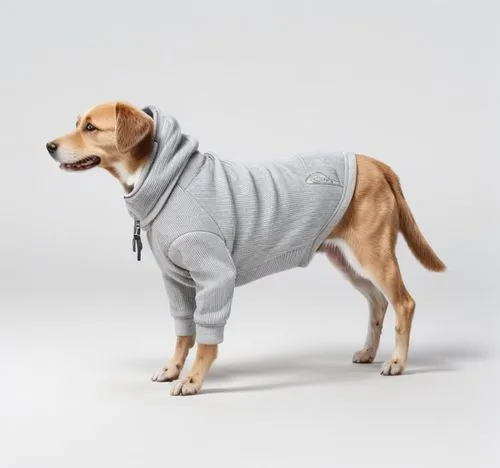  A dog suit. Sweatshirt.,a small dog with a hoodie on and a leash on,dog coat,herd protection dog,dog clothes,multinvest,skymall,gundogmus,Common,Common,Natural