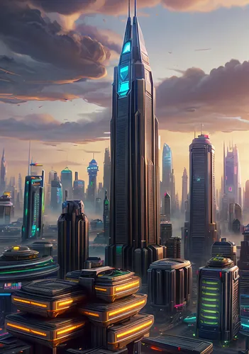 futuristic landscape,city skyline,metropolis,fantasy city,black city,sky city,cityscape,city cities,futuristic architecture,skyline,colorful city,city panorama,cities,harbour city,city view,city scape