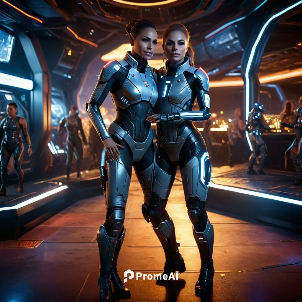 Bioware
Mass Effect : Andromeda ( PC und Videospiel )
Angara ( Mass Effect: Andromeda )

Eine Weibliche Angara Tanzt eng umschlungen mit einer Menschenfrau auf der Tanzfläche zusammen mit anderen Paar