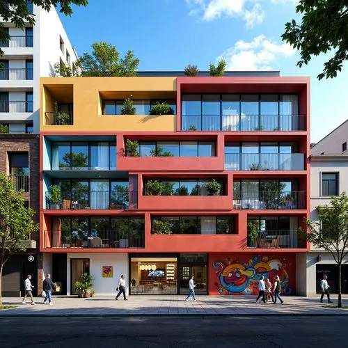 colorful facade,mvrdv,plattenbau,cubic house,kimmelman,rigshospitalet,architekten,colombes,arkitekter,eisenman,rikshospitalet,multistorey,palaiseau,neukoelln,multistoreyed,tschumi,multifamily,apartment building,architektur,europan