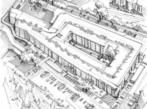 street plan,multistoreyed,house drawing,architect plan,school design,roman excavation,isometric,multi-story structure,archidaily,terraced,escher village,skeleton sections,urban design,roof construction,technical drawing,house roofs,multi-storey,pencils,hand-drawn illustration,barracks