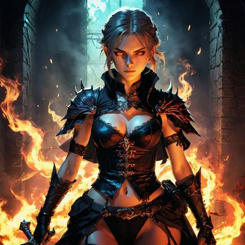 fire background,scorched,cinder,fire master,firestarter,dark elf,fire angel,fire siren,fire dancer,fireheart,firebrand,abaddon,incinerate,fire artist,cirta,triss,neverwinter,blackfire,female warrior,charred,Art,Classical Oil Painting,Classical Oil Painting 29