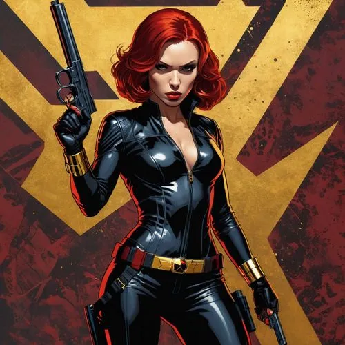 black widow,madelyne,romanoff,domino,palmiotti,bulletgirl,Illustration,American Style,American Style 08