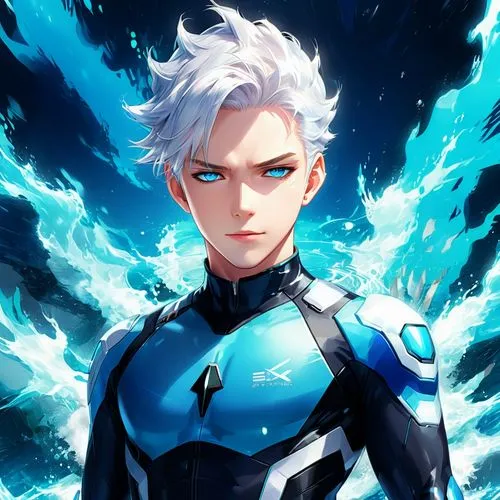 quicksilver,aqualad,iceman,wetsuit,kamille,aquas,bluefire,nikiforov,accelerator,kumo,gale,halfaker,cairngorm,waverider,genos,scorpia,vergil,spark,korana,skyflower,Illustration,Japanese style,Japanese Style 03