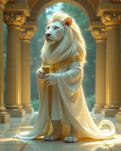 aslan,lion white,white lion,lionheart,the lion king,kion,Conceptual Art,Fantasy,Fantasy 01