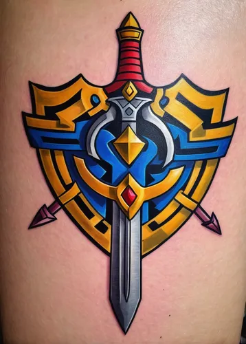 dagger,forearm,tattoo,heraldic shield,triquetra,ankh,king sword,lotus tattoo,excalibur,and symbol,crest,compass rose,freemason,heraldic,tattoo artist,with tattoo,emblem,sword,on the arm,rs badge,Art,Artistic Painting,Artistic Painting 39