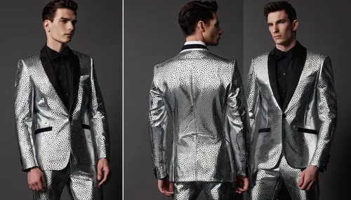 suit of spades,men's suit,bolero jacket,metallic feel,wedding suit,silver,silver lacquer,silvery,men clothes,metallic,imperial coat,man's fashion,men's wear,fashion design,diamond plate,frock coat,fashion designer,cheese grater,foil,disco,Conceptual Art,Sci-Fi,Sci-Fi 09