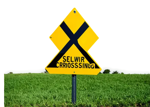 crossing sign,crooked road sign,triangle warning sign,road-sign,roadsign,railway crossing,railroad crossing,road marking,crossroad,wooden arrow sign,büssing,traffic signage,cattle crossing,arrow sign,road sign,trespassing,roadsigns,boomerang,low water crossing,traffic sign,Illustration,American Style,American Style 04