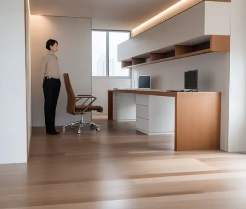 joven asiatica  estilo minimalista,there is a man that is looking at a desk,search interior solutions,oticon,modern kitchen interior,home interior,modern room,interior modern design,Photography,Genera