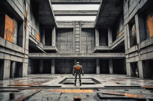 sulaco,empty factory,kamino,alchemax,inmate,hall of the fallen,dystopian,brutalism,concrete,vab,industrial hall,industrial ruin,vertigo,silico,metropolis,labyrinthian,imprisoning,barren,anomaly,dojo,Unique,3D,Garage Kits