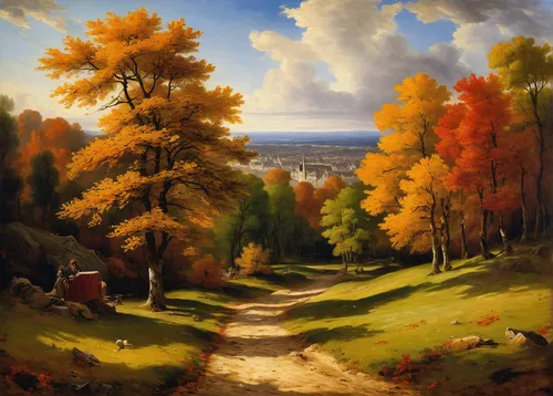 autumn landscape,fall landscape,autumn background,autumn mountains,landscape background,autumn scenery,robert duncanson,autumn idyll,forest landscape,mountain scene,rural landscape,mountain landscape,the autumn,autumn trees,landscape,home landscape,autumn icon,high landscape,autumn day,fall foliage,Art,Classical Oil Painting,Classical Oil Painting 08