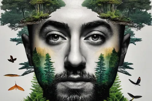 nature and man,forest man,people in nature,forests,the forests,mother nature,holy forest,mother earth,nature art,photomanipulation,cartoon forest,forest animals,photo manipulation,environmental art,spruce forest,woodsman,of trees,forest animal,digital art,tree man,Photography,Artistic Photography,Artistic Photography 06