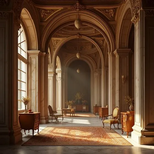 ornate room,royal interior,enfilade,hallway,corridor,entrance hall,orangerie,cochere,sapienza,louvre,furnishings,interiors,foyer,ritzau,empty interior,venaria,europe palace,danish room,villa d'este,interior decor,Photography,General,Realistic