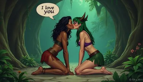 amazonians,wlw,lilo,inara,fauns,adam and eve,dryads,sapphic,seana,jasmila,amazonas,lesbia,lub,lesbos,huaylas,pda,elfquest,amazons,elves,nebria