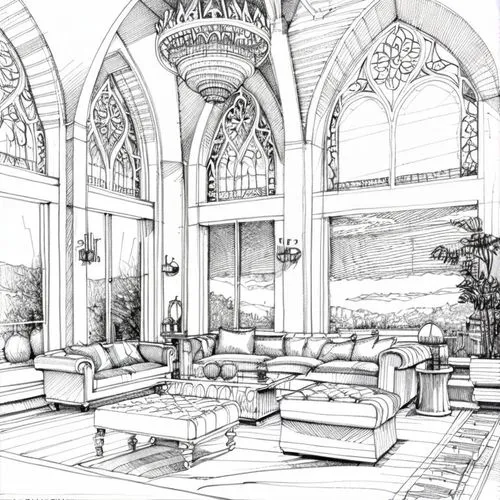 sketchup,ornate room,underdrawing,3d rendering,courtroom,office line art,king abdullah i mosque,marble palace,driehaus,umayyad palace,renderings,revit,sanctuary,line drawing,royal interior,unbuilt,int