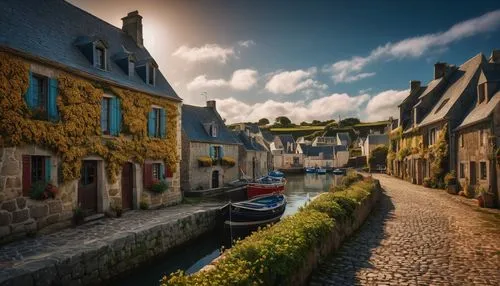 normandy,france,moret-sur-loing,normandie region,honfleur,bretagne,dordogne,the cobbled streets,row of houses,oradour sur glane,morbihan,stone houses,south france,l'isle-sur-la-sorgue,cottages,bouillon,oradour-sur-glane,townhouses,belgium,medieval town,Photography,General,Fantasy