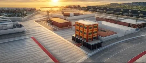 combined heat and power plant,solar cell base,thermal power plant,sewage treatment plant,powerplant,inland port,data center,autostadt wolfsburg,container terminal,cargo port,nuclear power plant,nuclea