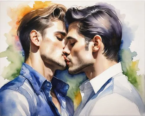 gay love,glbt,gay couple,kissing,cheek kissing,making out,grooms,amorous,superfruit,gay men,inter-sexuality,bridegroom,romantic portrait,kiss,honeymoon,kissel,gay pride,whispering,first kiss,stony,Illustration,Paper based,Paper Based 11