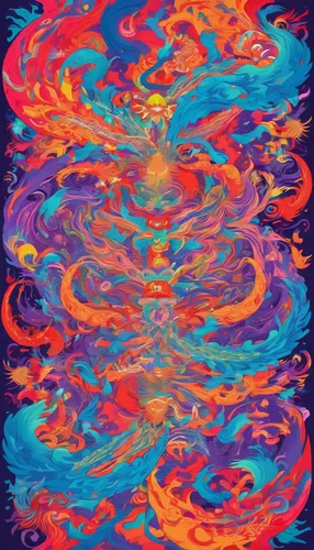 coral swirl,fire and water,vortex,fire planet,swirls,kaleidoscopic,fluid,swirling,dancing flames,colorful water,lava,turmoil,colorful spiral,spiral nebula,aura,kaleidoscope,fluid flow,whirlpool pattern,lava flow,ripple,Conceptual Art,Oil color,Oil Color 23