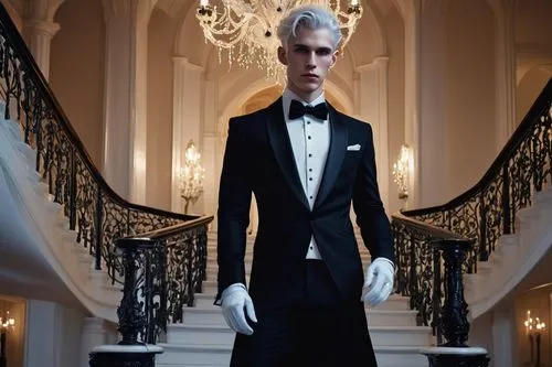 tailcoat,claridge,skyfall,elegante,lagerfeld,eveningwear,tuxedo just,aristocracy,suit of spades,tuxedo,fanciest,aristocratic,tuxis,footman,tuxedoed,sarjeant,tailcoats,swankiest,aristocrat,opulence,Illustration,Realistic Fantasy,Realistic Fantasy 34