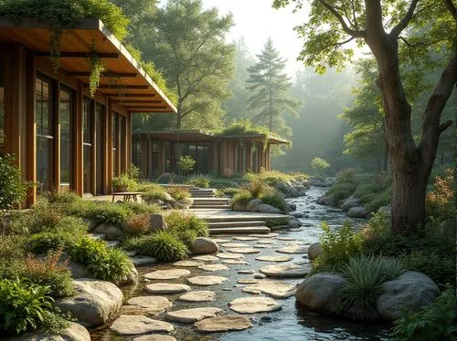 japanese garden,zen garden,japanese zen garden,japanese garden ornament,landscaped,japan garden,landscaping,nature garden,landscape design sydney,landscape designers sydney,home landscape,teahouse,walkway,forest house,zen stones,streamside,sake gardens,esalen,asian architecture,beautiful home,Photography,General,Realistic