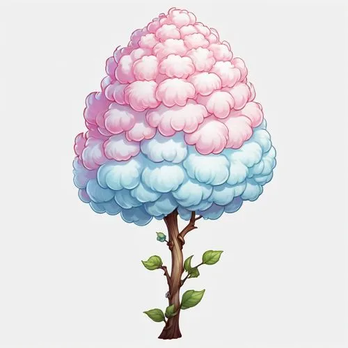 fragrant snowball,cloud mushroom,pompoms,flower ball,garden marshmallow,cloudmont,Illustration,Abstract Fantasy,Abstract Fantasy 11