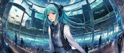 hatsune miku,vocaloid,miku,umiuchiwa,aqua,world end,cyan,virtual world,dizzy,metaverse,light cruiser,sidonia,veil,blue heart,planisphere,android,virtual,transparent background,capsule,navi,Photography,Documentary Photography,Documentary Photography 09