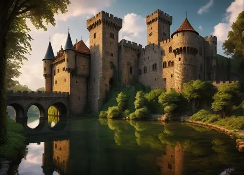 moated castle,medieval castle,moat,city moat,castel,knight's castle,templar castle,castle of the corvin,castlelike,bach knights castle,forteresse,fairytale castle,castleguard,rattay,fairy tale castle,camelot,medieval,moated,castle,castletroy,Art,Classical Oil Painting,Classical Oil Painting 21