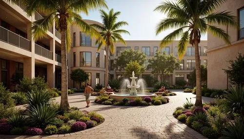 courtyards,mizner,palm garden,courtyard,cityplace,resort,royal palms,palmilla,atriums,inside courtyard,wintergarden,landscaped,las olas suites,palm pasture,the palm,3d rendering,hotel complex,palms,breezeway,paradisus