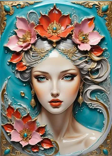 viveros,art nouveau frame,art nouveau frames,diwata,boho art,cloisonne,Art,Classical Oil Painting,Classical Oil Painting 01