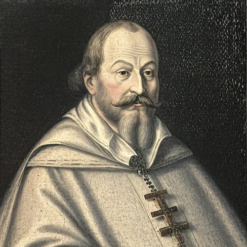 Oil on canvas portrait of a XVII-century Polish bishop,bellini,leonardo devinci,st. bernard,raffaello da montelupo,carthusian,tudor,prins christianssund,andrea del verrocchio,albrecht dürer,nuncio,bar