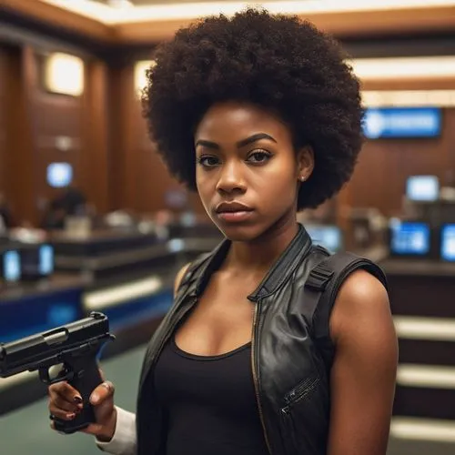 woman holding gun,girl with gun,girl with a gun,black women,ikpe,afroamerican,uhura,coffy,duvernay,black woman,afrocentrism,afro american girls,danai,afrofuturism,femforce,thandie,black jane doe,beautiful african american women,domino,african american woman,Photography,General,Commercial