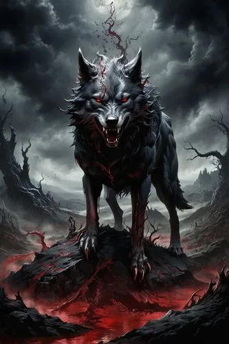 blackwolf,wolfen,hellhound,lycan,wolfsangel,howling wolf,hellhounds,lycanthrope,gray wolf,wolf,wolfs,lycanthropy,fenrir,werewolve,wolfgramm,barghest,wolfes,lycans,werwolf,wolffian,Conceptual Art,Fantasy,Fantasy 34