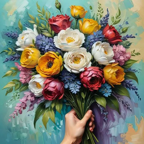 bouquet of flowers,flower painting,flower bouquet,bouquets,wedding bouquet,bouquet,Conceptual Art,Fantasy,Fantasy 03