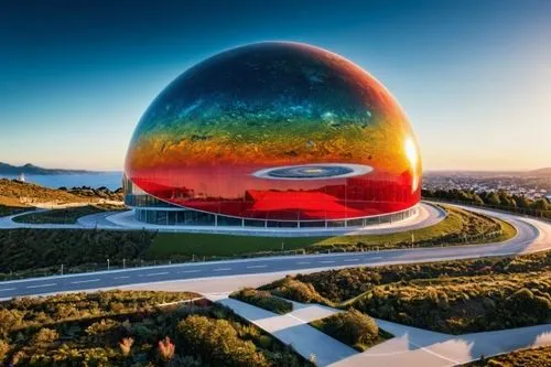 planet tata surya,planetarium,glass sphere,futuristic landscape,perisphere,planetariums,giant soap bubble,universum,cosmosphere,ringworld,planet eart,big marbles,futuristic architecture,futuroscope,al