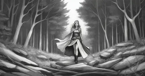 finrod,sephiroth,mirkwood,elven forest,hecate,raistlin,Illustration,Realistic Fantasy,Realistic Fantasy 45