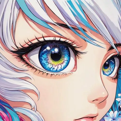 heterochromia,blue eye,pupils,the blue eye,blue eyes,eyes line art,eyes,pupil,mayeux,kula,iris,women's eyes,karou,nanami,saiko,glitter eyes,weiss,macula,violet eyes,kanon,Illustration,Japanese style,Japanese Style 04