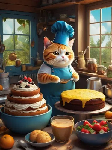 catroux,bakersville,alberty,chef,ratatouille,filipowicz,Illustration,Abstract Fantasy,Abstract Fantasy 01