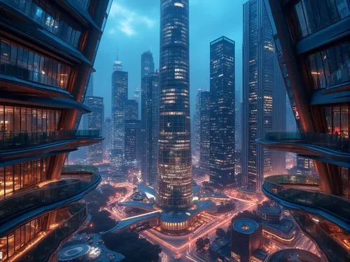 cybercity,metropolis,futuristic architecture,coruscant,futuristic landscape,shanghai,guangzhou,cybertown,fantasy city,arcology,dystopian,cityscape,cyberport,kowloon,megalopolis,ctbuh,urbanworld,microdistrict,coruscating,cyberpunk,Photography,General,Realistic