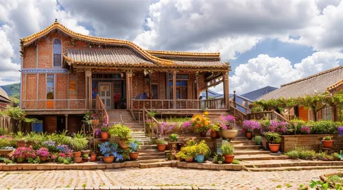 thai temple,korean folk village,buddhist temple complex thailand,asian architecture,traditional house,chiang mai,wat huay pla kung,buddhist temple,chinese temple,chinese architecture,inle lake,chiang rai,yunnan,ha giang,hoi an,dalat,da lat,stilt houses,vietnam,stilt house