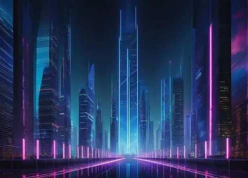 cybercity,futuristic landscape,metropolis,tron,cityscape,cyberport,cyberia,cybertown,futuristic,cyberpunk,samsung wallpaper,guangzhou,polara,hypermodern,cyberscene,synth,purple wallpaper,cyberworld,vapor,fantasy city,Illustration,Vector,Vector 08