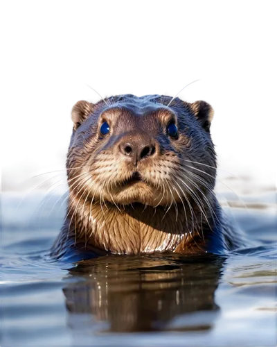 otter, cute, furry, whiskers, shiny eyes, wet fur, playful, swimming, water ripples, riverbank, morning sunlight, shallow depth of field, warm color tone, 3/4 composition, realistic, ambient light.

L