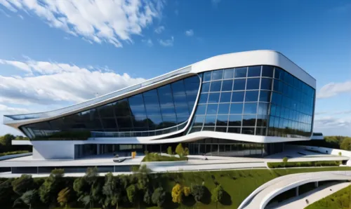 skolkovo,technopark,futuristic architecture,biotechnology research institute,cyberport,aerotropolis,astrazeneca,office building,etfe,headquarter,globalfoundries,solar cell base,futuristic art museum,3