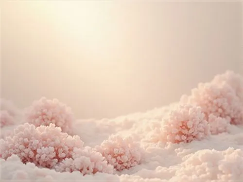 pink salt,fragrant snow sea,pastel wallpaper,salt desert,salt crystals,clouds - sky,cloudmont,crystallized salt rocks,sea foam,soft pink,ice landscape,rose quartz,volumetric,soft coral,himalayan salt,crystalline,snow crystals,crystal salt,salt field,crystalize,Photography,General,Realistic