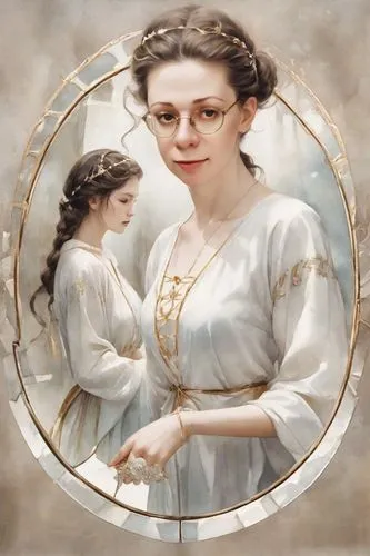 maidservant,northanger,anne,queen anne,oval frame,housemother,miniaturist,drusilla,countesses,noblewoman,cepora judith,karchner,lace round frames,theodosia,elmire,lalaurie,patroness,elizabet,duchesse,white lady,Digital Art,Watercolor