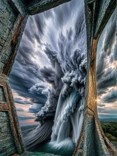 window to the world,water wall,ice cave,window with sea view,window curtain,natural arch,ice castle,cave on the water,portals,water fall,iceland,hole in the wall,the window,a curtain,glacier cave,niagara falls,water mist,natural phenomenon,curtain,waterfalls