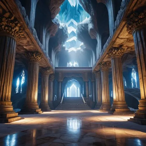 labyrinthian,hall of the fallen,theed,sanctum,mihrab,imperialis,pillars,cathedral,haunted cathedral,praetorium,games of light,prospera,illumination,cathedrals,sepulchres,dishonored,the pillar of light,ornate room,mausolea,the throne,Photography,General,Realistic