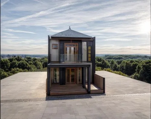 the observation deck,observation deck,roof lantern,roof terrace,pigeon house,observation tower,mirror house,house roof,cubic house,frame house,timber house,summer house,folding roof,dunes house,batemans tower,residential tower,metal cladding,flat roof,roof landscape,lookout tower,Architecture,General,Modern,Postmodern Playfulness